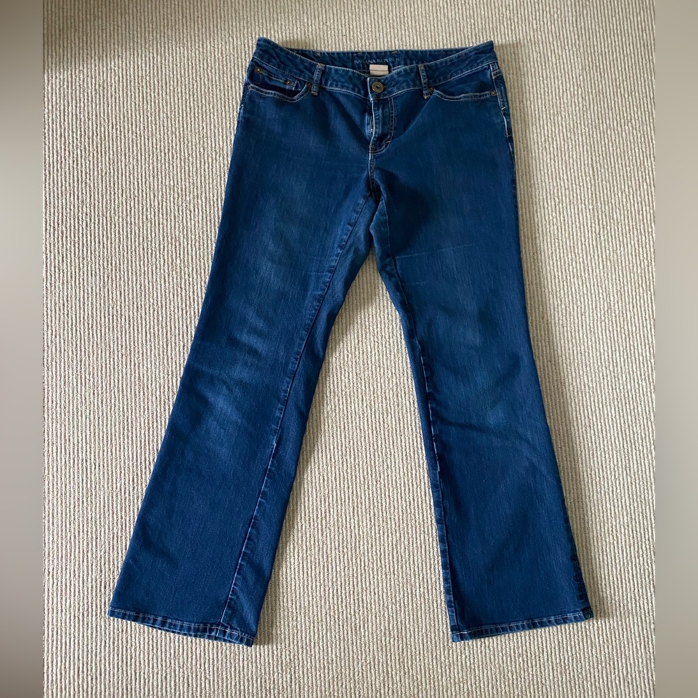 Banana Republic Dark Blue ‘Curvy Boot’ bootcut flare Jeans size 31